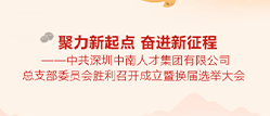聚力新起点 奋进新征程——中共深圳中南人才集团有限公司总支部委员会胜利召开成立暨换届选举大会